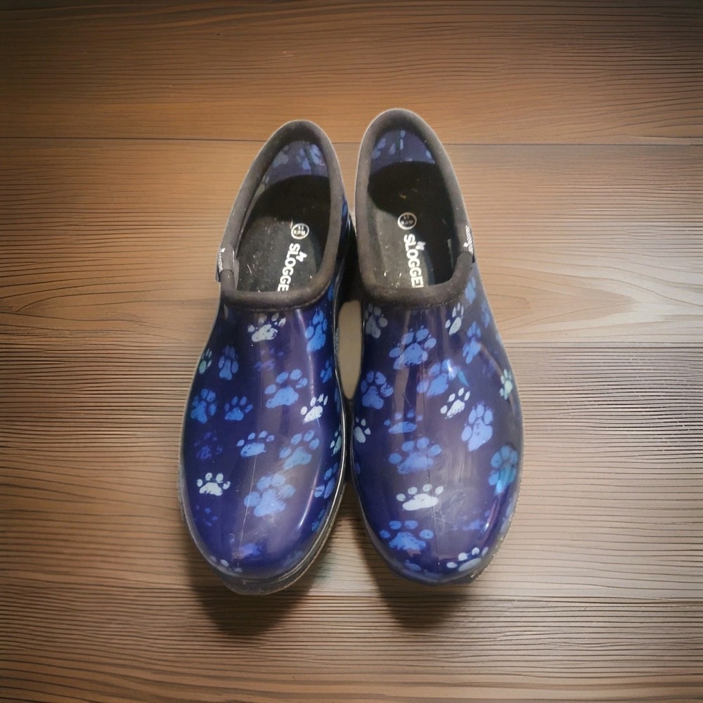 Sloggers Premium Clogs Womens Sz 11 Gardening, Nursing Shoes Blue Mules Slip On